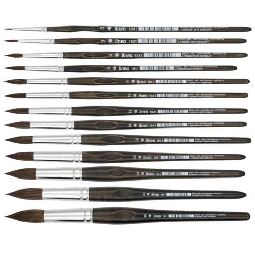 lineo | ERGO 1841 aquarelpenseel ○ rond — gemengd haar 