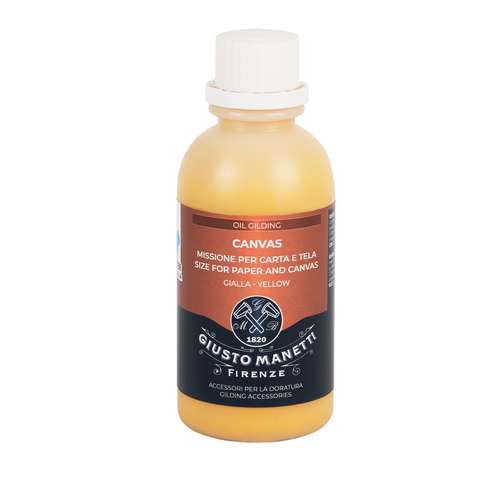 GIUSTO MANETTI | Yellow Paper and Canvas Size — 250 ml bottle 