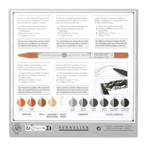 SENNELIER | SKETCHING PENCIL schetsstift ○ houtloos — 12-box DRAWING (2)