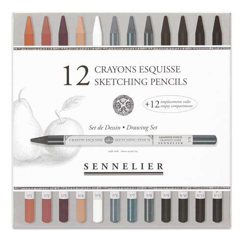 SENNELIER | SKETCHING PENCIL schetsstift ○ houtloos — 12-box DRAWING (4)