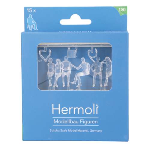 HERMOLI | Miniatuur figuren ○ zittend ○ 1:50 — 16-set 